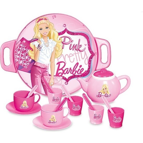 Barbie Tepsili Çay Seti
