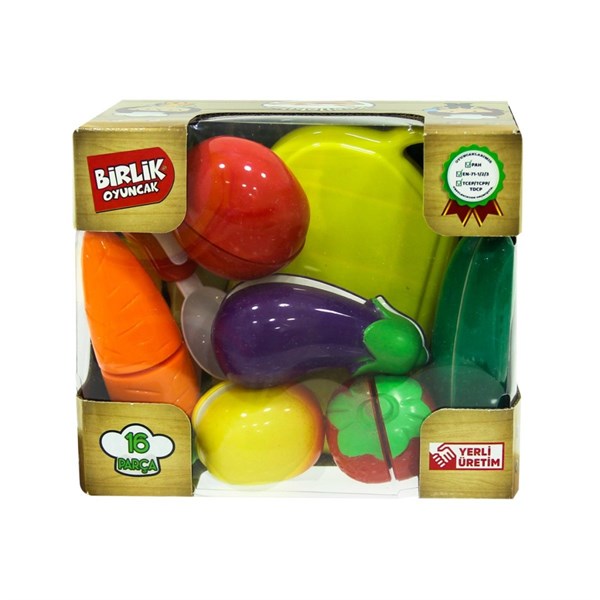 Birlik Oyuncak 16 Parça Patlıcanlı Kesilebilen Meyve SebzeBirlik Oyuncak 16 Parça Patlıcanlı Kesilebilen Meyve Sebze | Toptan Oyuncak Fiyatı