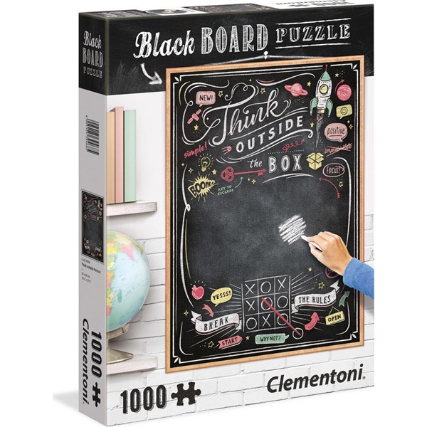 Clementoni 1000 Parça Blackboard Yetişkin Puzzle - Think Outside the Box