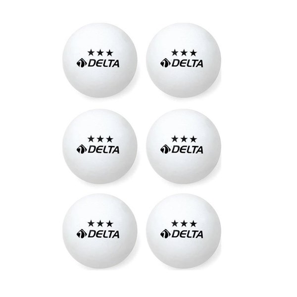 Delta Oyuncak 6 Adet Beyaz Masa Tenisi Topu ( Pinpon Topu )