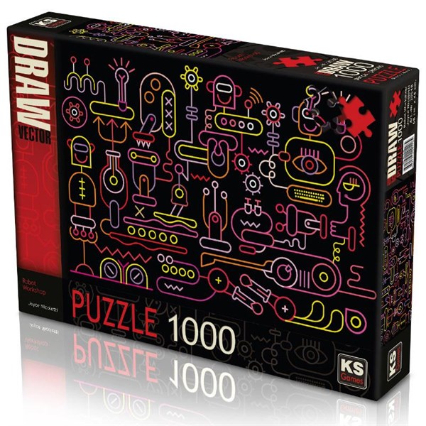 Ks Games Robot Workshop 1000 Parça Puzzle