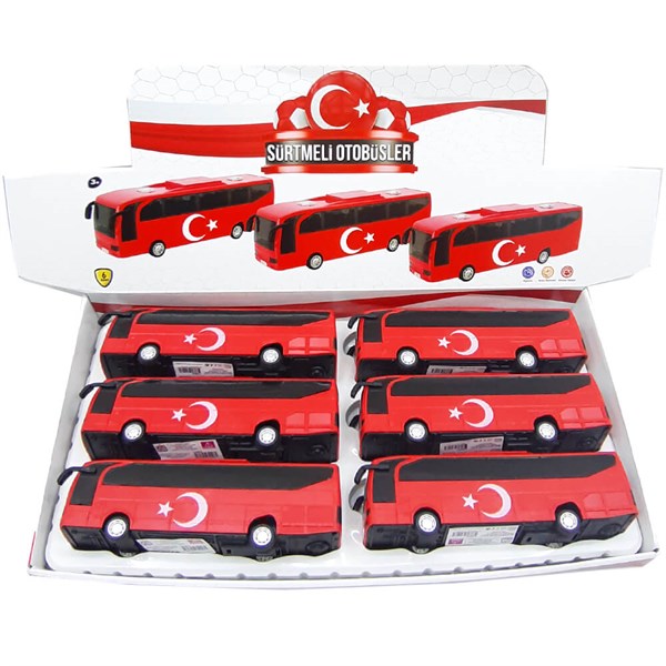 Sürtmeli Türk Bayraklı Otobüs Cnm35