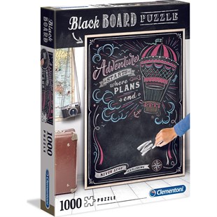 Clementoni 1000 Parça Blackboard Yetişkin Puzzle - Travel