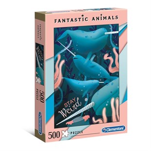 Clementoni 500 Parça Fantastic Animals Yetişkin Puzzle - Narwhal