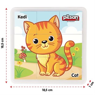 Pilsan Animal Puzzle Seti 9 Parça 03355
